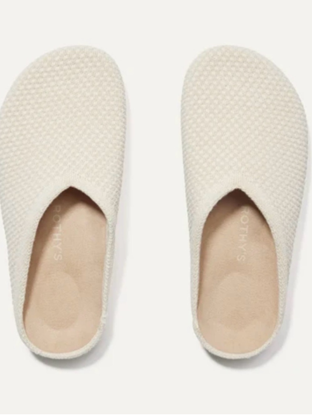 Rothy’s Casual Clog Coconut Herringbone Size 8